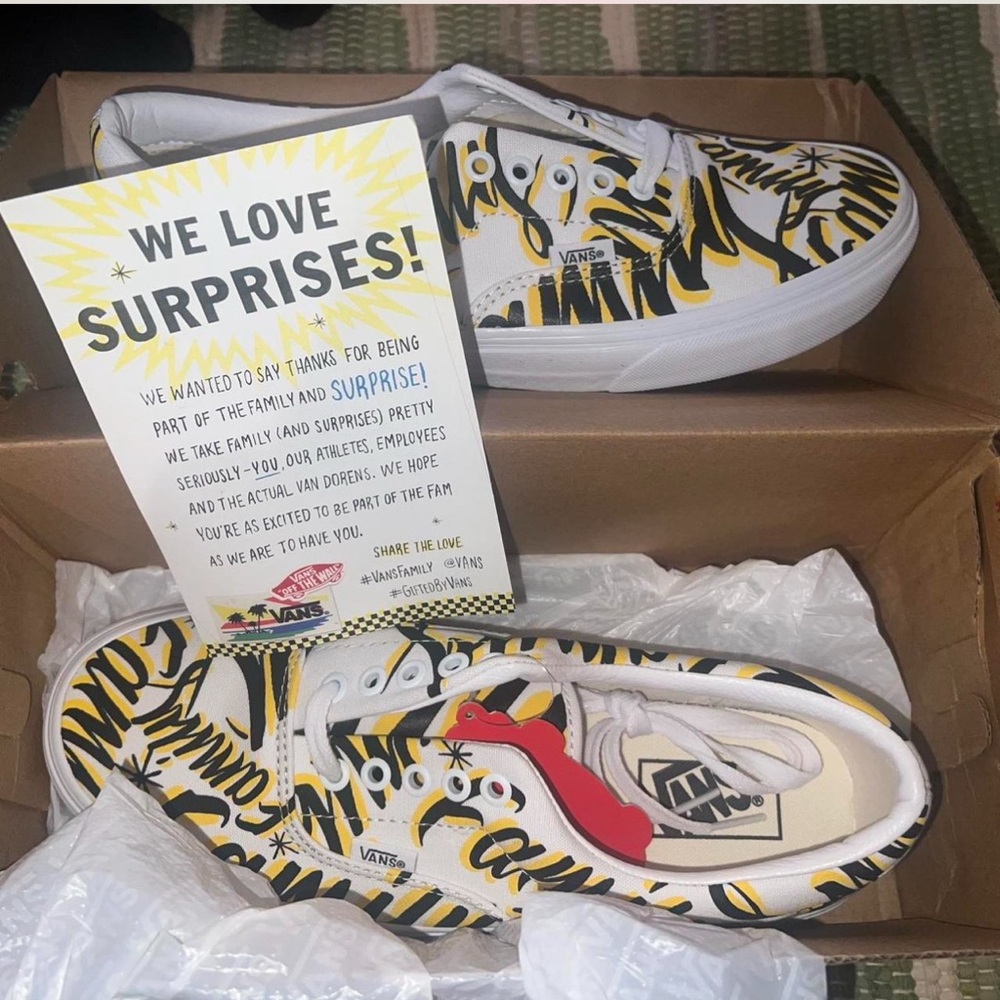 Vans Bold Yellow and Black Sneakers